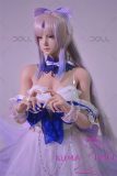 FUDOLL Full Silicone Sex Doll 161cm D-cup #2 Head in Blue Princess Dress