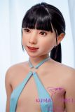 J-cute Doll Full Silicone Sex Doll 149cm/4ft9 A-cup with Silicone Head AGD02 with New Body Makeup in Blue Bikini