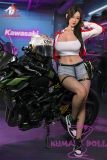 Xuewu 170cm biker-style G-cup doll with realistic curves and detailing