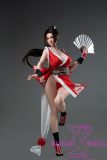 Game Lady Full silicone 165cm G-cup No.28-1 Shiranui Mai from King of Fighters Head with realistic makeup, eyebrows and eyelashes implanted