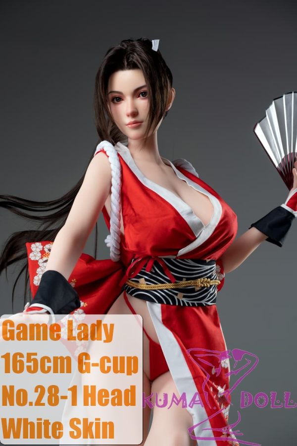 Game Lady Full silicone 165cm G-cup No.28-1 Shiranui Mai from King of Fighters Head with realistic makeup, eyebrows and eyelashes implanted