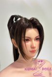 Game Lady Full silicone 168cm/5ft5 E-cup No.28_1  Shiranui Mai from King of Fighters Head with realistic makeup, eyebrows and eyelashes implanted