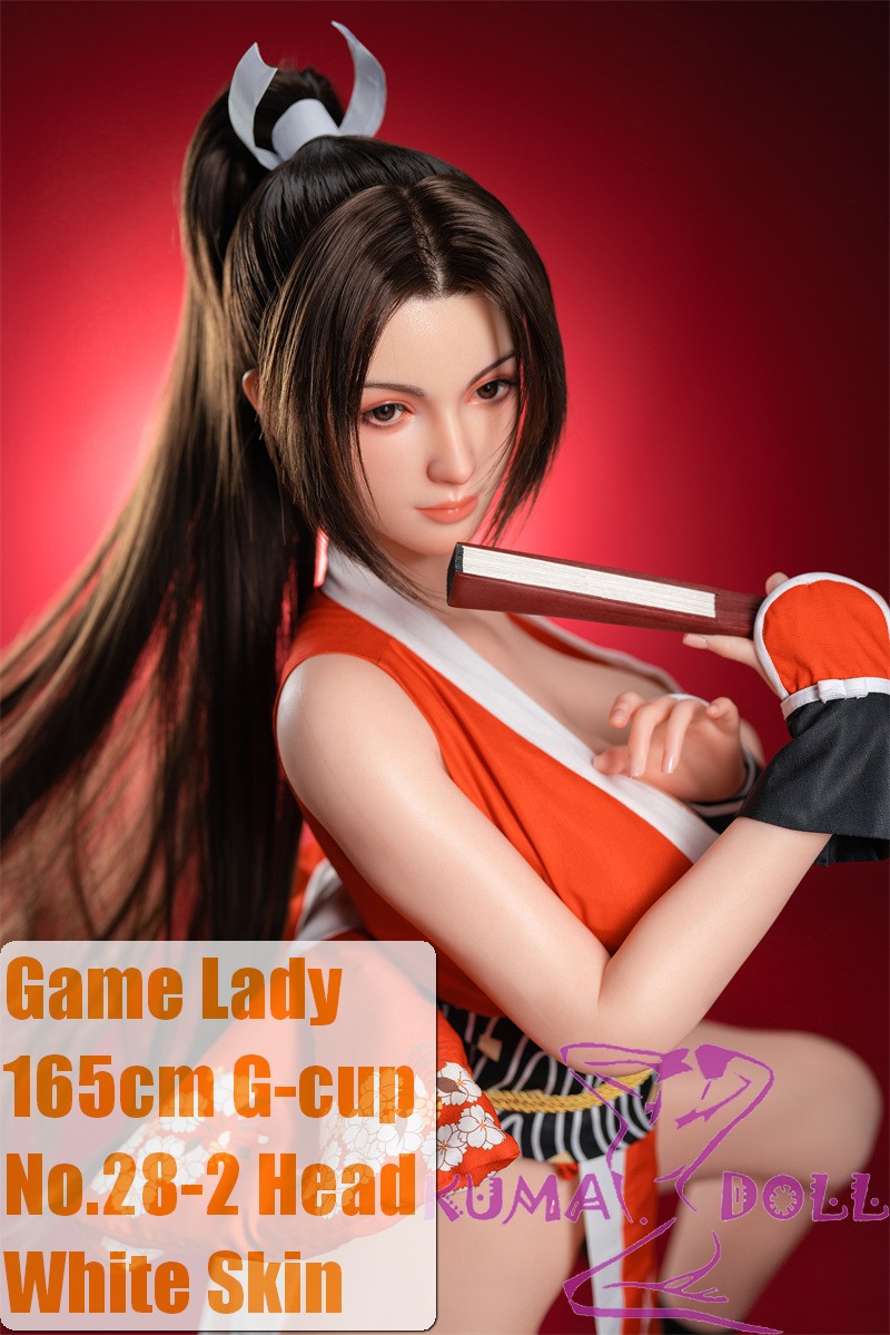 Game Lady Full silicone 165cm G-cup No.28-2 Shiranui Mai from King of Fighters Head with realistic makeup, eyebrows and eyelashes implanted