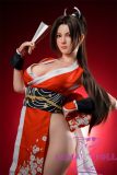 Game Lady Full silicone 165cm G-cup No.28-2 Shiranui Mai from King of Fighters Head with realistic makeup, eyebrows and eyelashes implanted