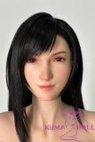 Game Lady Full silicone 171cm/5ft6 G-cup No.26-1 Tifa from FF7:RE in White Outfit