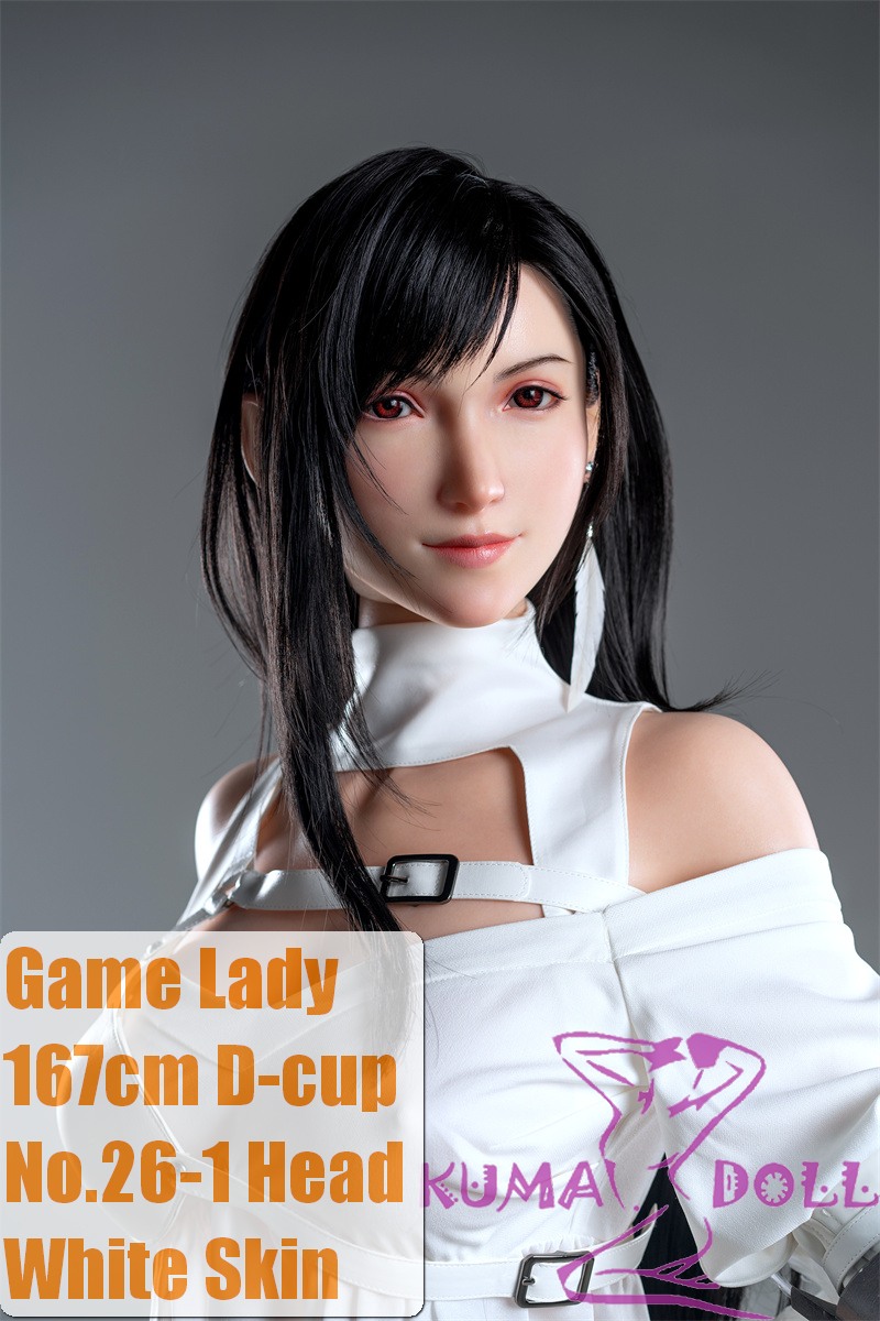 Game Lady Full silicone 171cm/5ft6 G-cup No.26-1 Tifa from FF7:RE in White Outfit