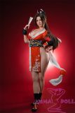 Game Lady Full silicone 165cm G-cup No.28-2 Shiranui Mai from King of Fighters Head with realistic makeup, eyebrows and eyelashes implanted