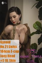Gynoid No.21R 164cm E-Cup Silicone Sex Doll Joey Head Deluxe/Basic in Brown Shirt