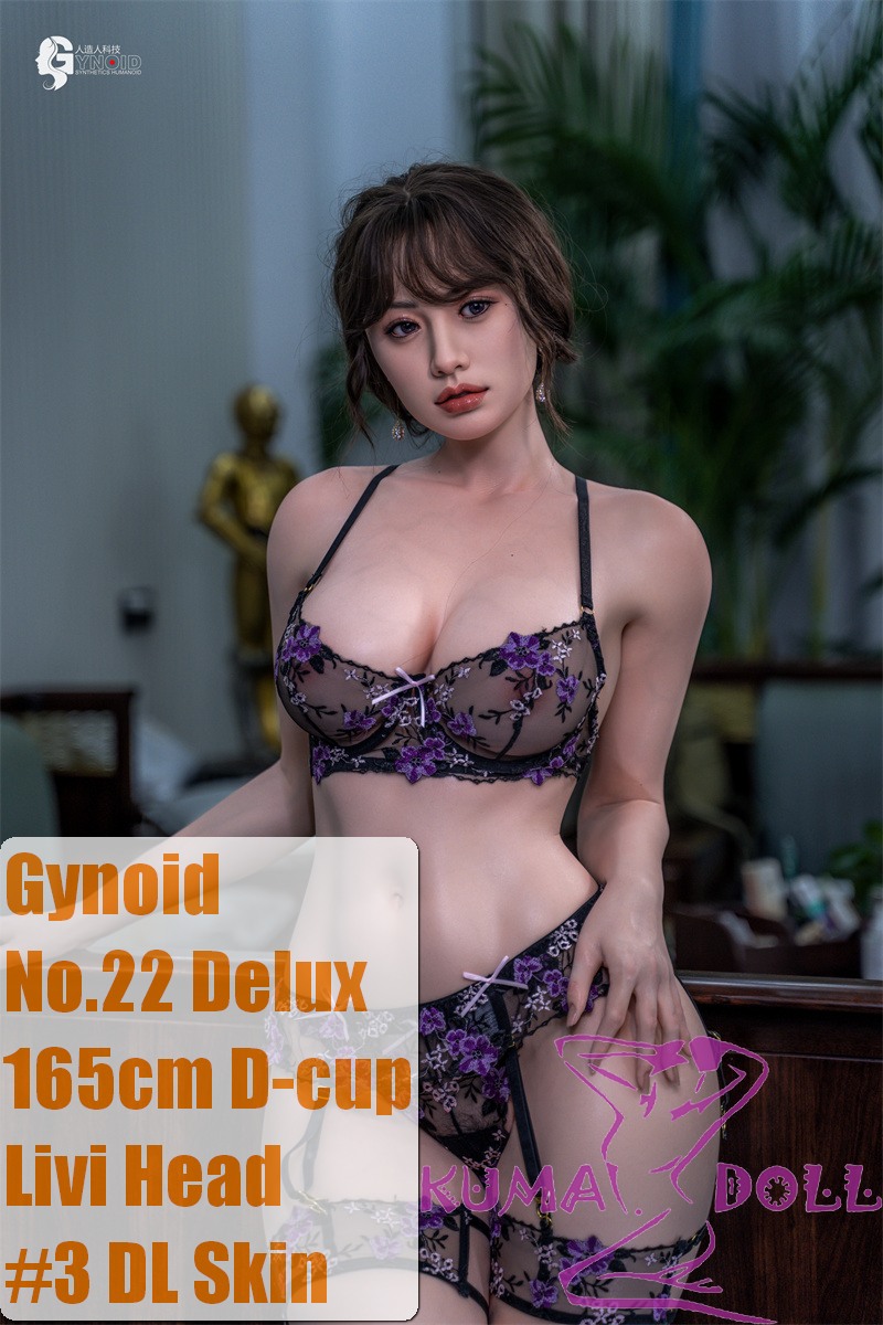 Gynoid No.22R 165cm D-Cup Silicone Sex Doll Livi Head Deluxe/Basic in Purple Lingerie