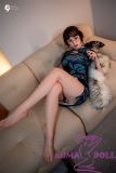 Gynoid No.22R 165cm D-Cup Silicone Sex Doll Livi Head Deluxe/Basic in Green Qipao