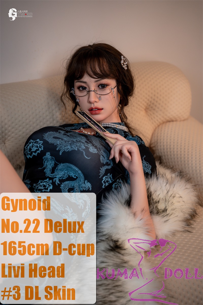 Gynoid No.22R 165cm D-Cup Silicone Sex Doll Livi Head Deluxe/Basic in Green Qipao