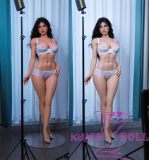 Gynoid No.21R 164cm E-Cup Silicone Sex Doll Elsa Head Deluxe/Basic in White Lingerie