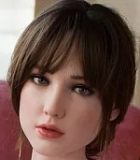 Gynoid No.21R 164cm E-Cup Silicone Sex Doll Gina Head Deluxe/Basic in Gold Spaghetti Strap Dress