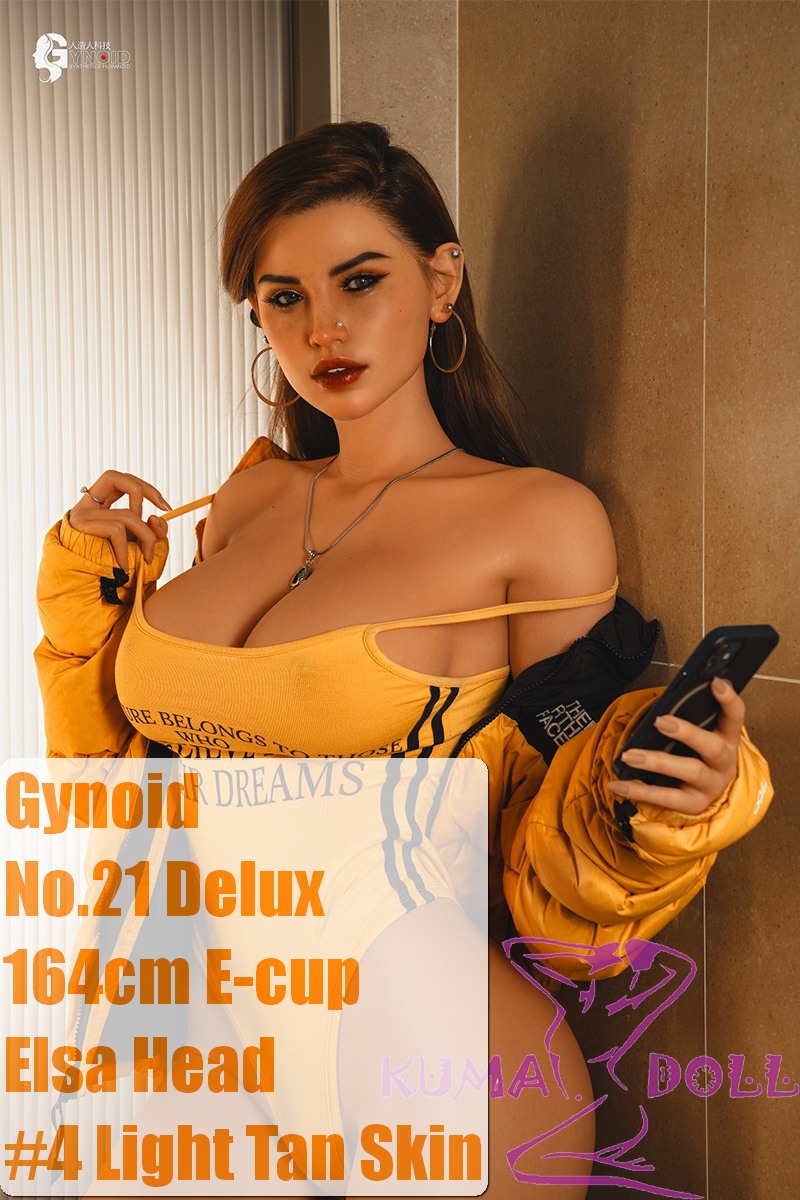 Gynoid No.21R 164cm E-Cup Silicone Sex Doll Elsa Head Deluxe/Basic in White Lingerie