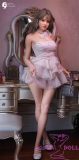 Gynoid  No.20R 163cm E-Cup Silicone Sex Doll Mona Head Deluxe/Basic in White Puffy Dress