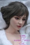 Close-up of Gynoid No.20R with beret and fur-trimmed outerwear