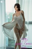 Gynoid No.19R 168cm F-Cup Silicone Sex Doll Leyla Head Deluxe/Basic in White Sheer Dress
