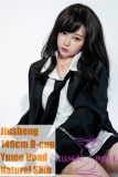 jiusheng-149cm-yume-head-full-silicone-doll-wearing-business-suit-front-view