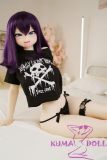Full-body view of Aisa doll in black lingerie and thigh accessories