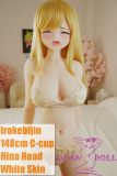 148cm C-cup S-TPE Sex Doll –Irokebijin  Hina Head in Yellow Lace Lingerie