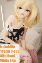 Irokebijin S-TPE Sex Doll 148cm C-cup Aiko Head with Blonde Hair in Tank Top