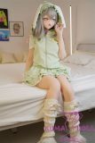 Aiko head love doll in casual hoodie and soft facial expression