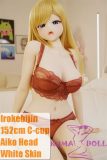 Irokebijin 152cm S-TPE sex doll Aiko head in orange lace lingerie