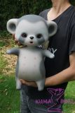 Small animal collectible made of silicone with fuzzy finish