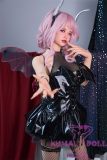 Sanhui Doll 145cm/4ft8 G-cup Silicone Sex Doll with Head #145-11 Pink-Haired Devil Girl