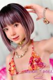 AGD02 silicone head with cat ears and realistic body makeup