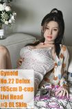 Gynoid 165cm silicone sex doll with Livi head wearing loungewear at home