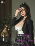 Gynoid No.22R 165cm D-Cup Silicone Sex Doll Livi Head Deluxe/Basic Dressed in Office Blazer and Plaid Skirt
