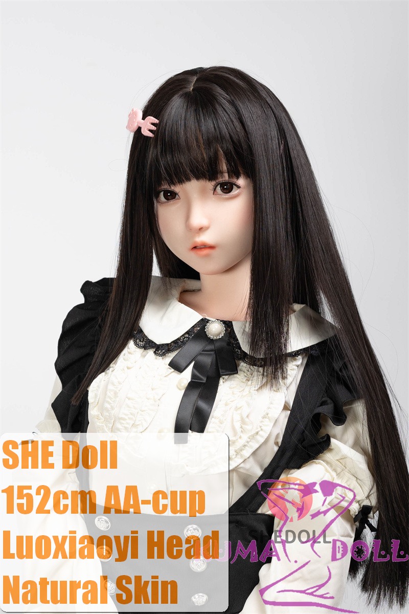SHEDOLL 152cm AA-Cup Luoxiaoyi Head Full Silicone in Short Skirt Outfit