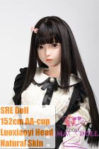 SHEDOLL 152cm AA-Cup Luoxiaoyi Head Full Silicone in Short Skirt Outfit