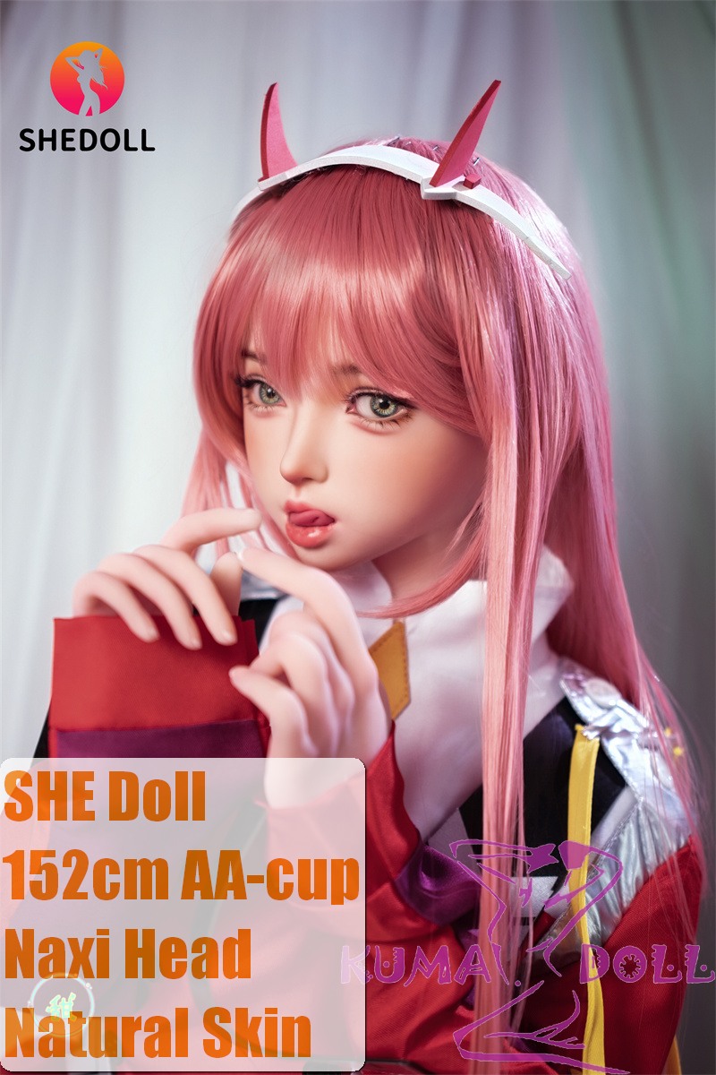 SHEDOLL 152cm AA-Cup Naxi Head Full Silicone Cosplay Zero Two (02) from DARLING in the FRANXX