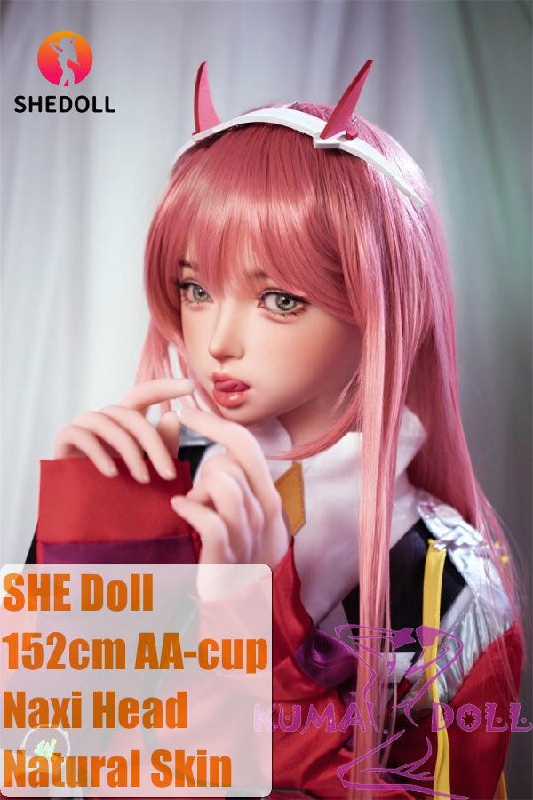 SHEDOLL 152cm AA-Cup Naxi Head Full Silicone Cosplay Zero Two (02) from DARLING in the FRANXX