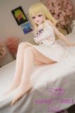 Irokebijin S-TPE Sex Doll 130cm E-cup Aiko Head Wearing White Crop Top and Pleated Skirt