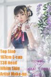 Top Sino 167cm E-cup love doll with T38 head in seductive artist makeup