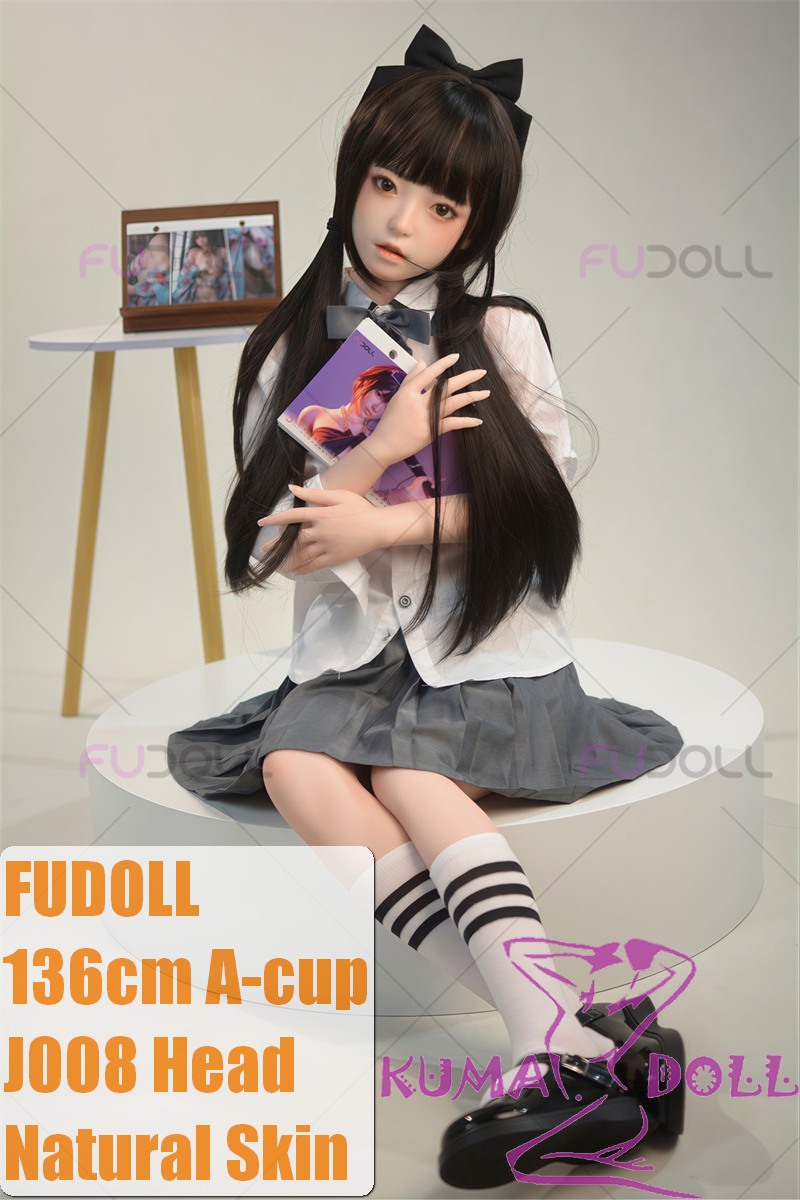 FUDOLL Sex Doll Silicone #8 Head 136cm /4ft5 A-cup TPE Body Schoolgirl Look