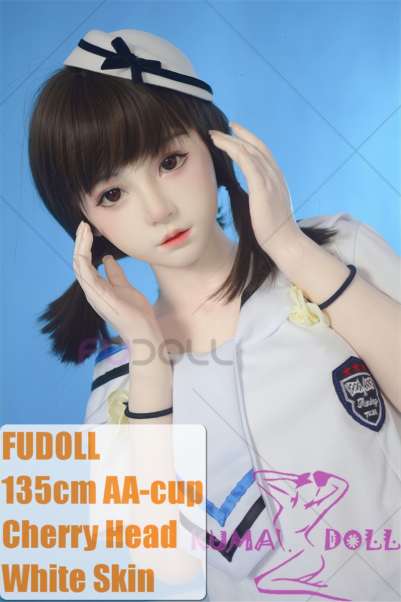 FUDOLL Full Silicone Sex Doll Cherry Head 135cm AA-cup Body