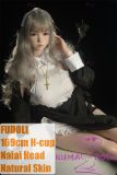 FUDOLL 169cm H-cup full silicone sex doll with Naiai head in nun outfit