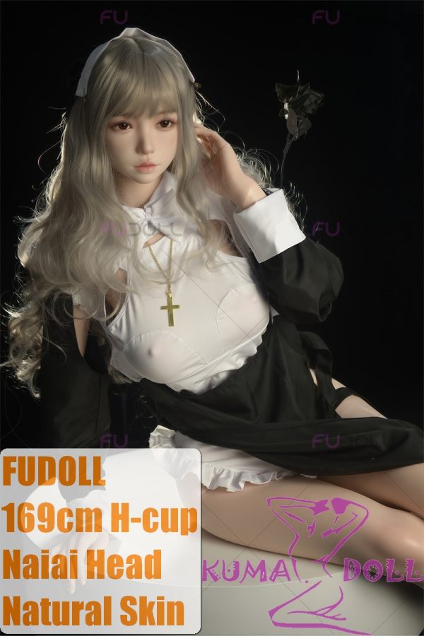 FUDOLL Full Silicone Sex Doll 169cm H-cup #Naiai Head in Nun Outfit