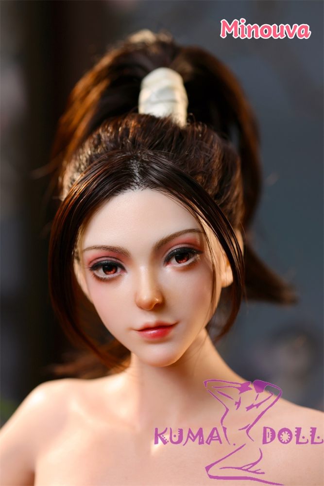 Full Silicone Mini Sex Doll  Shiranui Mai Minuova 75cm Cosplay with Finger  Skeleton & Doll Stand
