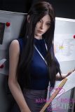 Firefly Diary 162cm A-cup Tiancheng Head Full Silicone Sex Doll With Body Make-up Office Lady Style