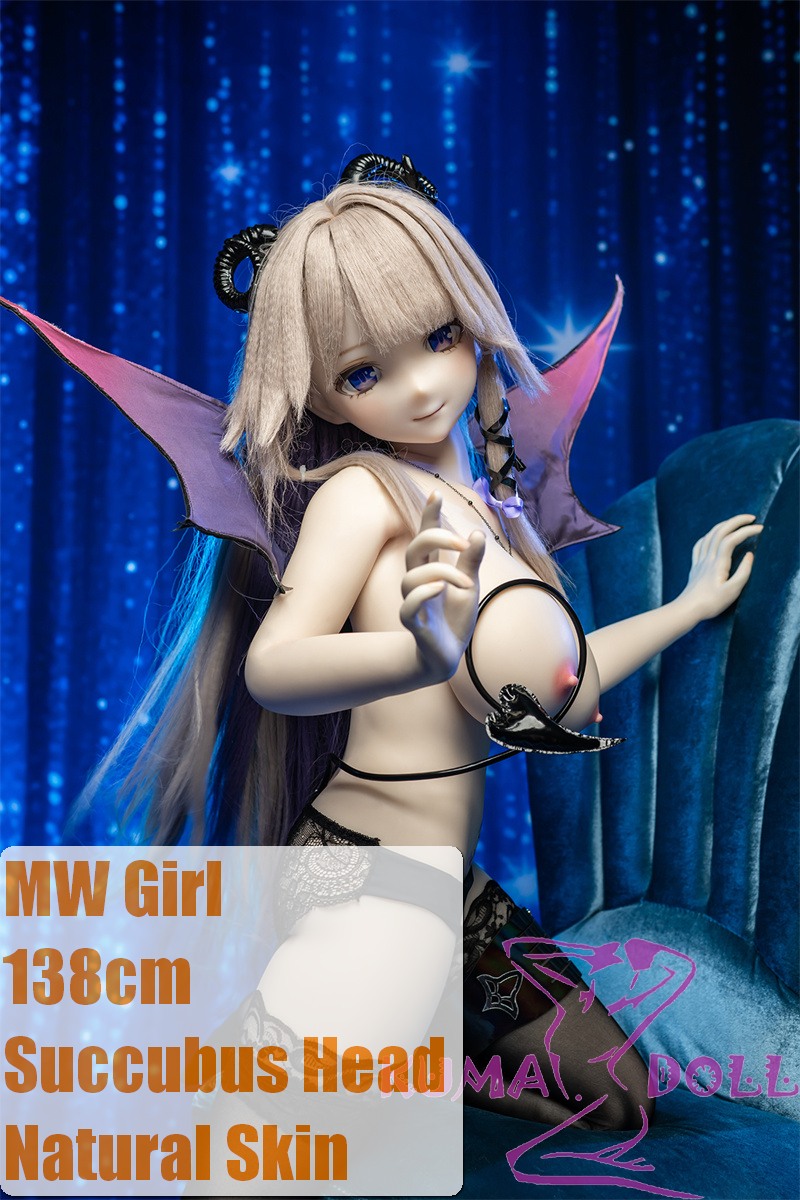 MW Girl Anime Sex Doll 138cm Succubus Silicone Head