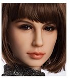 Sanhui Doll New Body 158cm/5ft2 E-cup Body #43 Head Silicone Sex Doll with Real Skin in Plaid Office Outfit