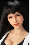 Sanhui Doll New Body 158cm/5ft2 E-cup Body #43 Head Silicone Sex Doll with Real Skin in Plaid Office Outfit