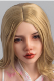 Sanhui Doll New Body 158cm/5ft2 E-cup Body #43 Head Silicone Sex Doll with Real Skin in Plaid Office Outfit