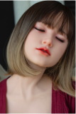 Sanhui Doll New Body 158cm/5ft2 E-cup Body #43 Head Silicone Sex Doll with Real Skin in Plaid Office Outfit