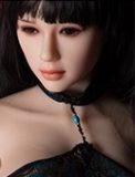 Sanhui Doll New Body 158cm/5ft2 E-cup Body #43 Head Silicone Sex Doll with Real Skin in Plaid Office Outfit